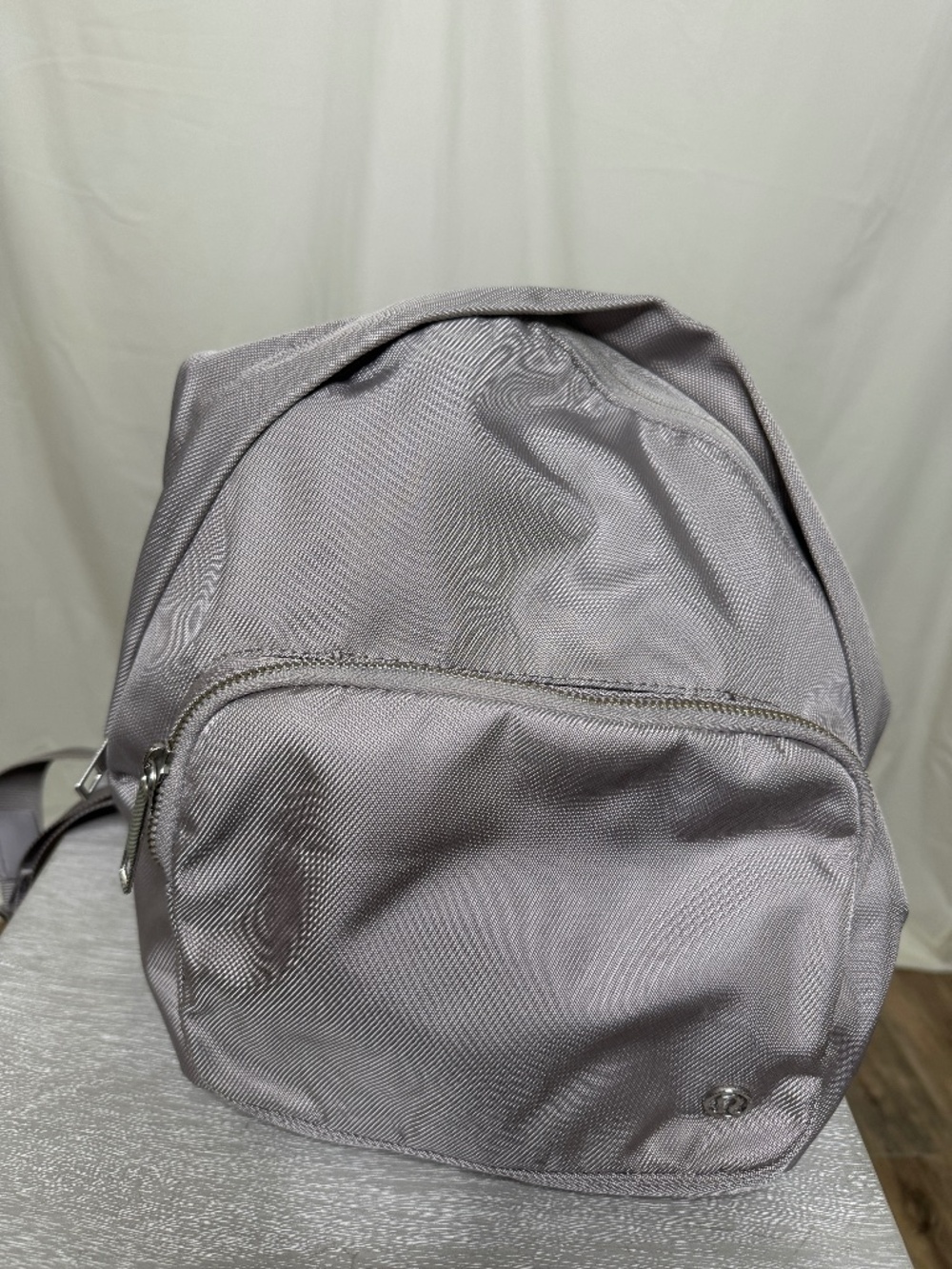 Soft Canvas Grey Mini Backpack